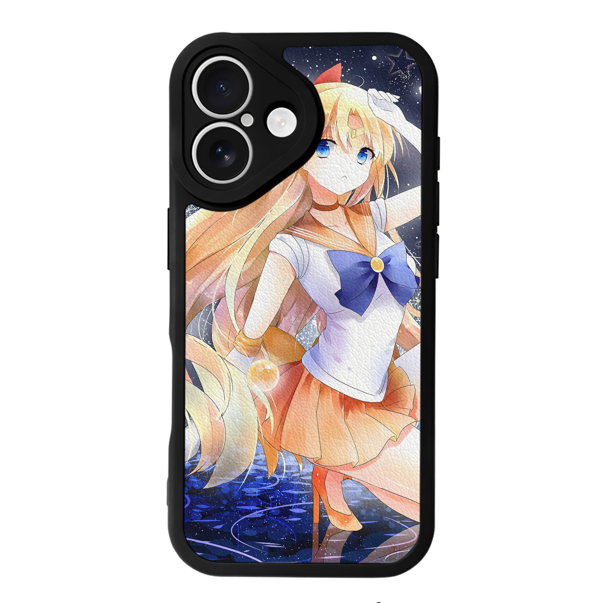 （画像用） 美少女戦士セーラームーン Sailor Moon 【iPhone 16シリーズ対応】シリコンスマホケース（レザー調） 材質：シリコン